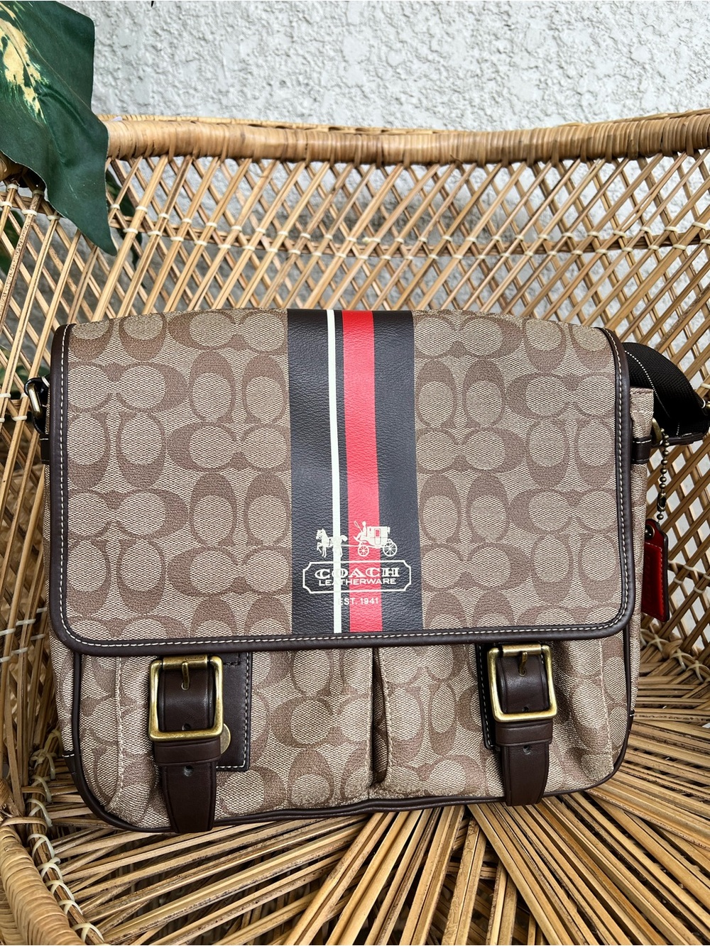 Coach 70077 Signature Shoulder Bag PVC Women's COACH
